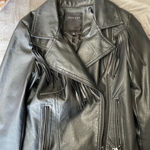 Faux Leather Fringe Jacket from Mall of America size Small